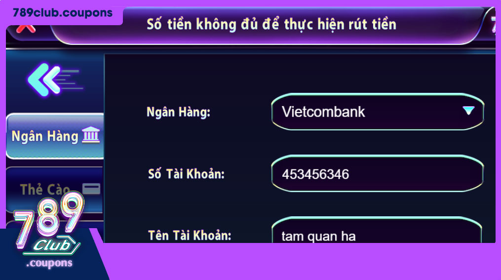 Những lỗi phổ biến khi rút tiền và cách khắc phục tại 789Club